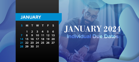 January 2024 Individual Due Dates