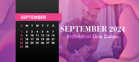 September 2024 Individual Due Dates